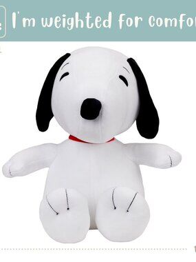 NEW Weighted 3lb. Licensed Character Snoopy Plush Pillow